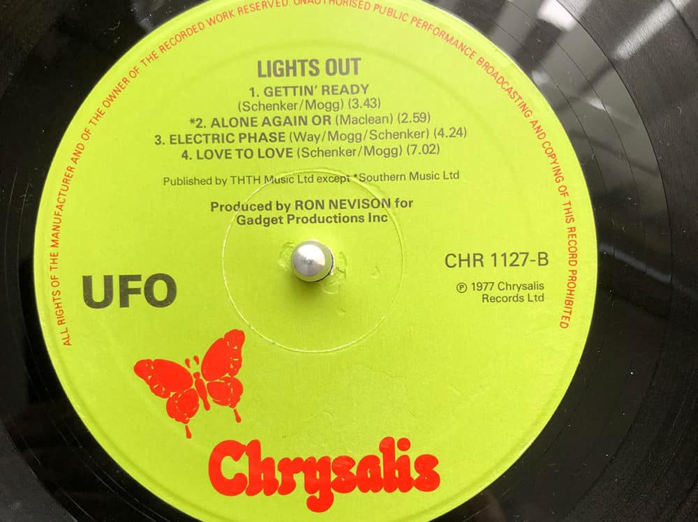 UFO Lights Out Side Two Vinyl