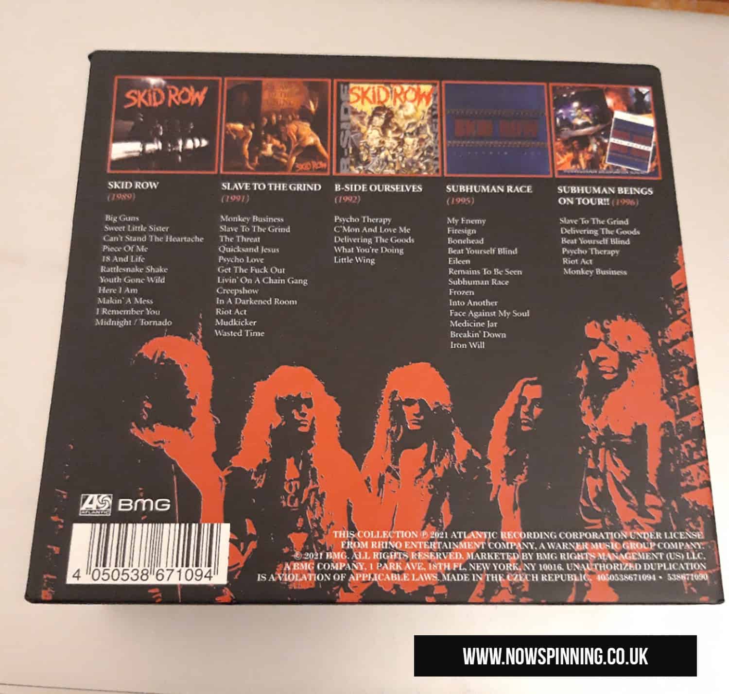 Skid Row The Atlantic Years 5CD Box Set Track listing
