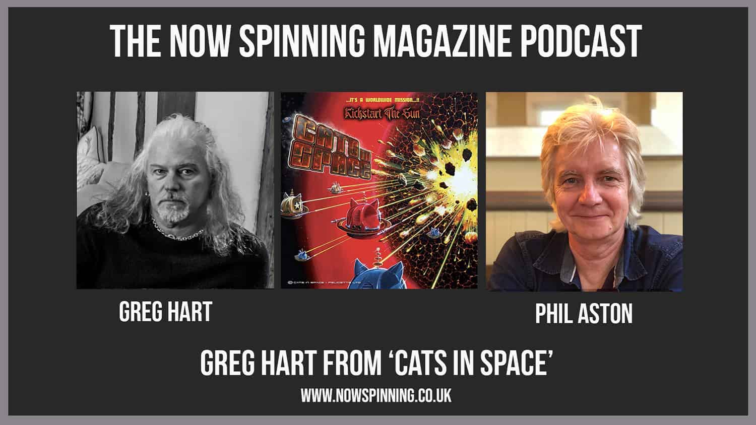 Greg Hart from Cats In Space - The Now Spinning Magazine Podcast with Phil Aston