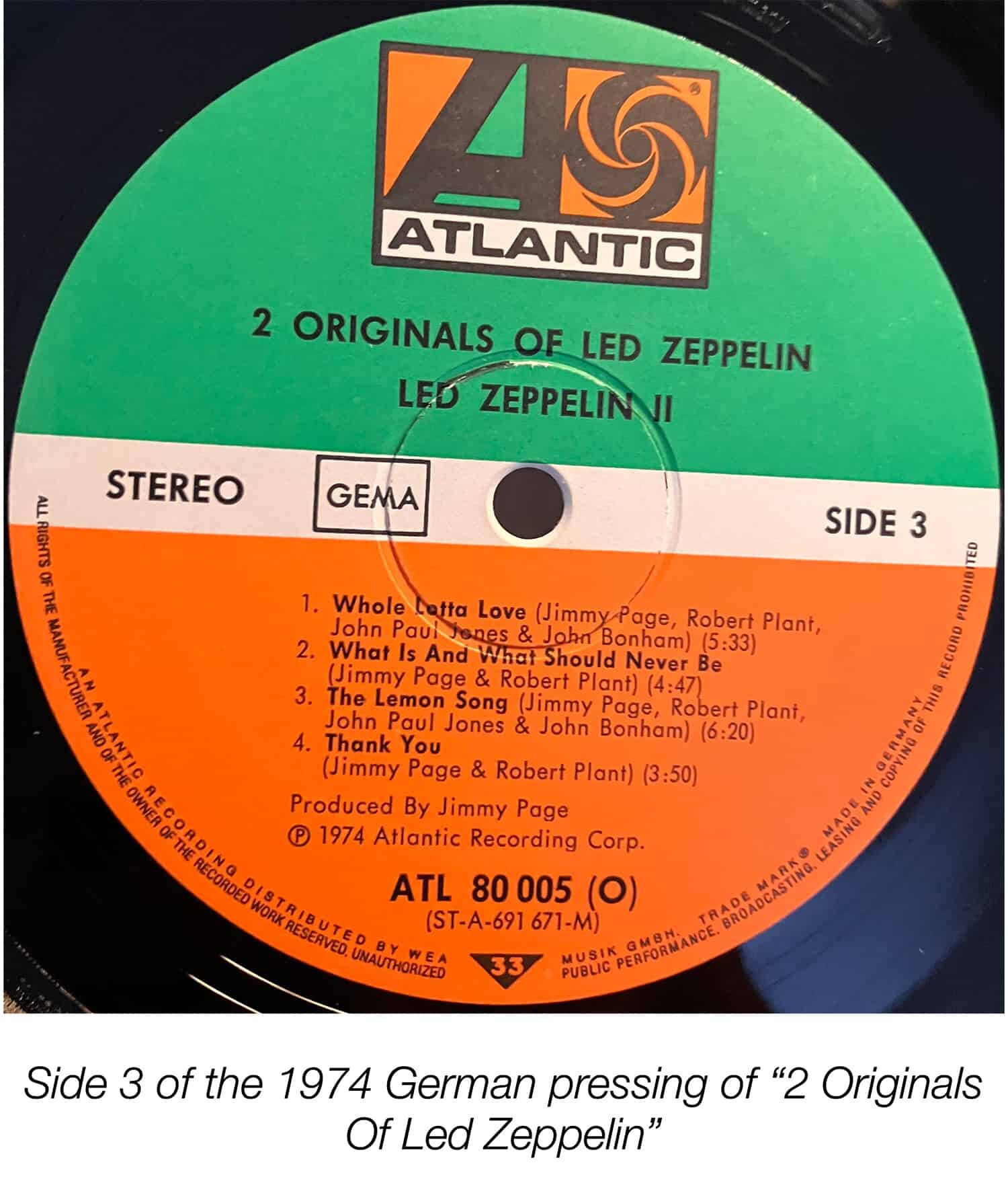 Led Zeppelin two originals