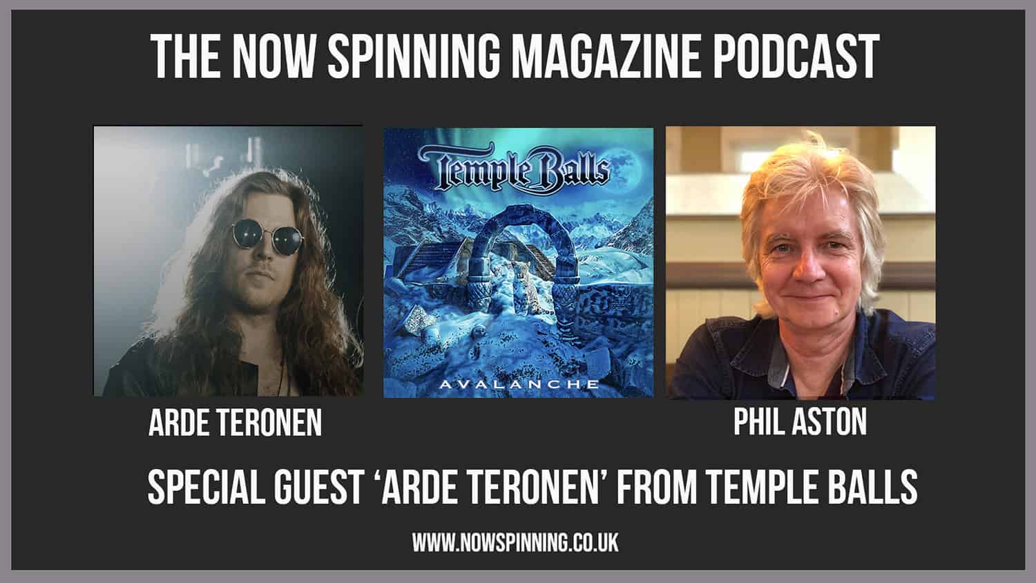 Temple Balls Vocalist Arde Teronen talks to Phil Aston