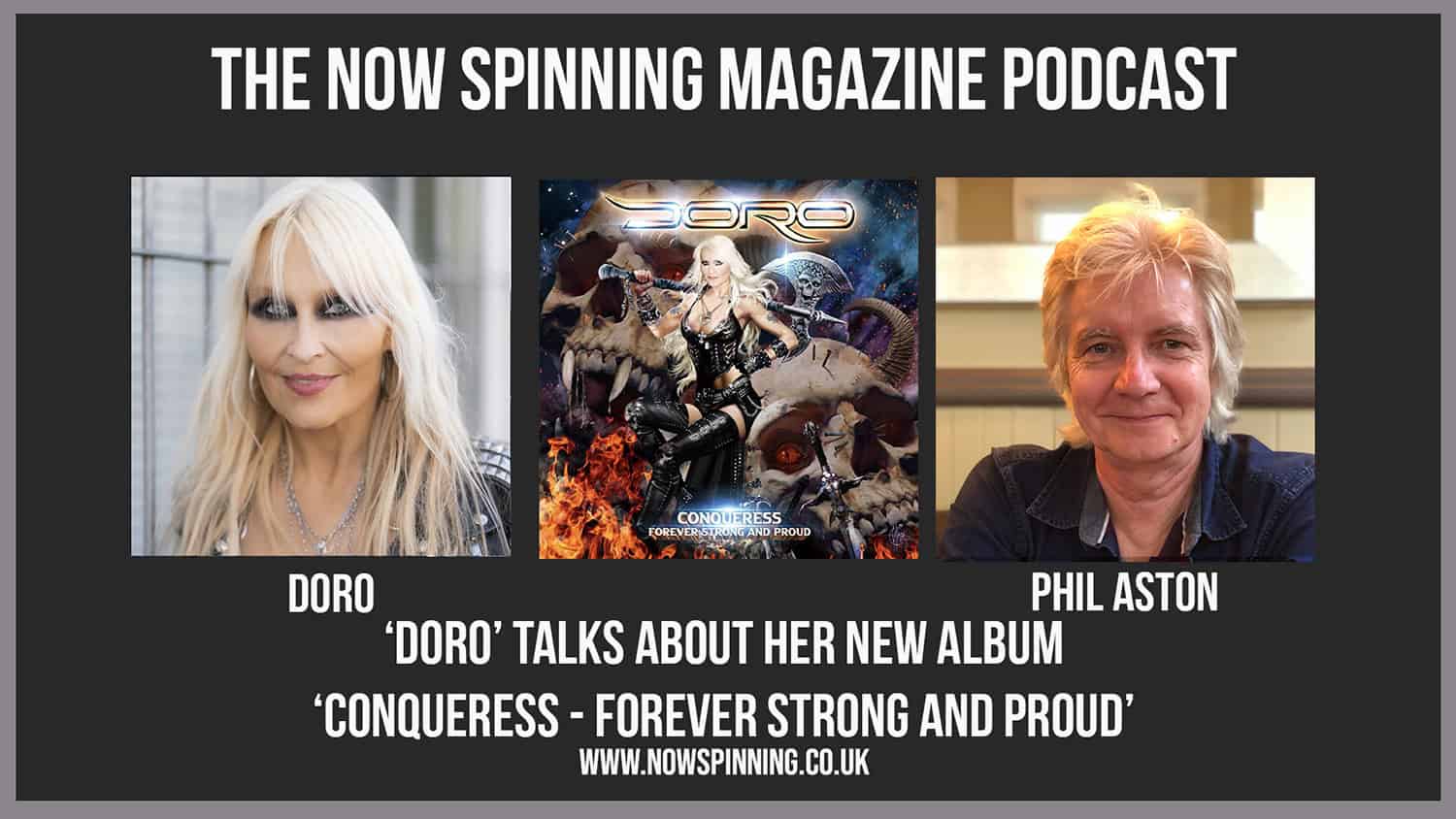 DORO, The Metal Queen, talks about her newest album, Conqueress - Forever Strong and Proud and looks back at her career as she celebrates 40 years in the music business.