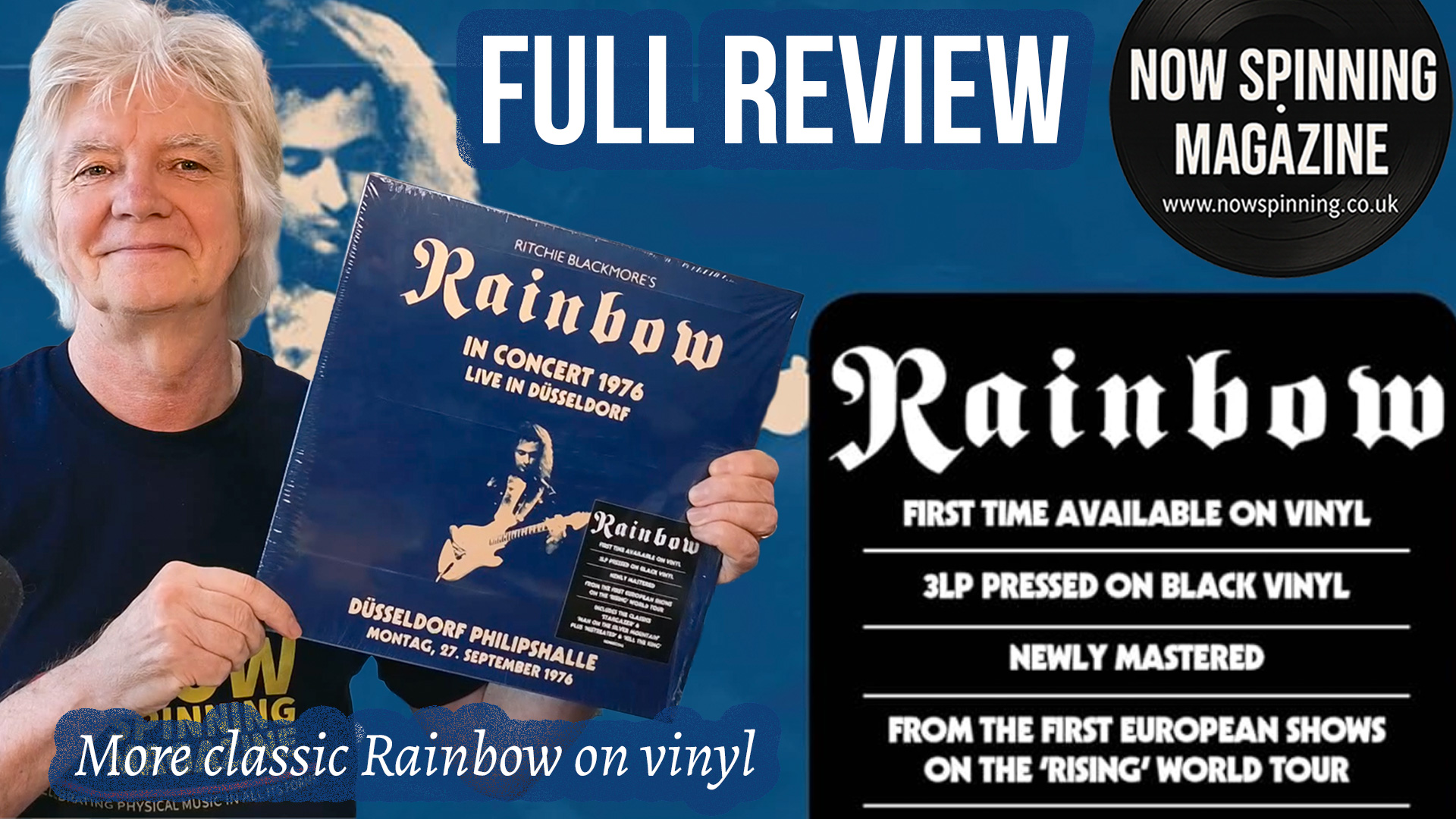 Rainbow – Ritchie Blackmore - Live in Düsseldorf 1976 3LP Vinyl Review